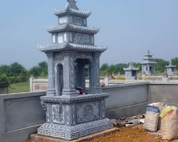 Mẫu Lăng Thờ Đá Đẹp Chuẩn Phong Thủy - LTD001