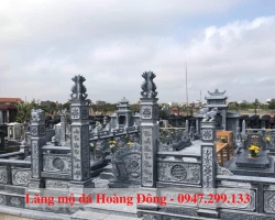 Khuân Viên lăng Mộ Đá Xanh Rêu Cao Cấp 36