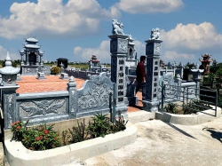 Khu lăng mộ đá đẹp trang nghiêm kiến trúc hiện đại