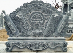 Mẫu cuốn thư đá đẹp chuẩn phong thuỷ truyền thống