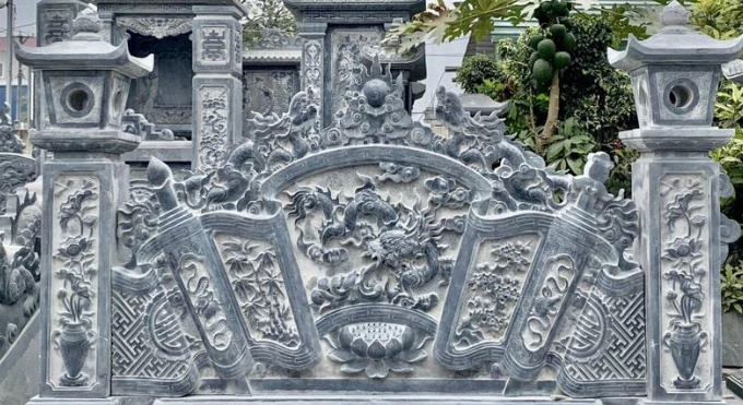 Mẫu cuốn thư đá đẹp chuẩn phong thủy 