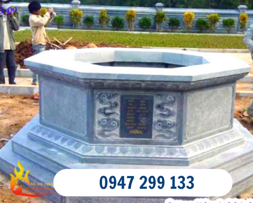 Mẫu mộ bát giác không mái chuẩn phong thuỷ 