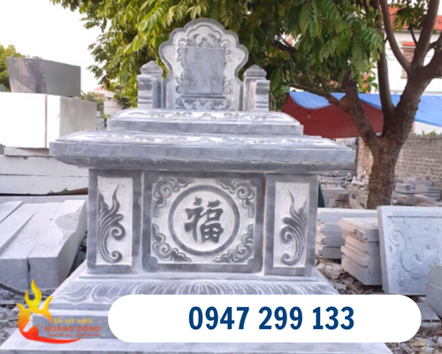 Mẫu mộ đá tam sơn chữ 