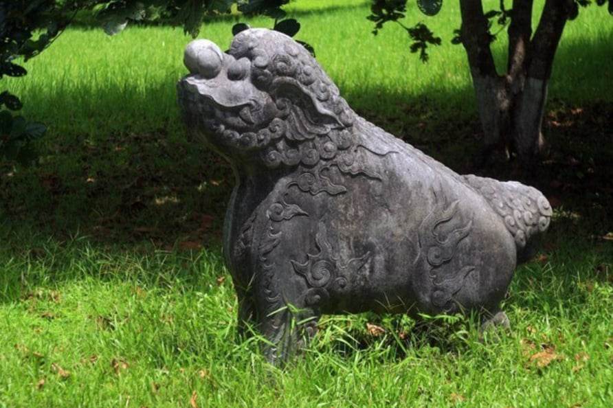 Hình tượng uy quyền của nghê đá phong thủy